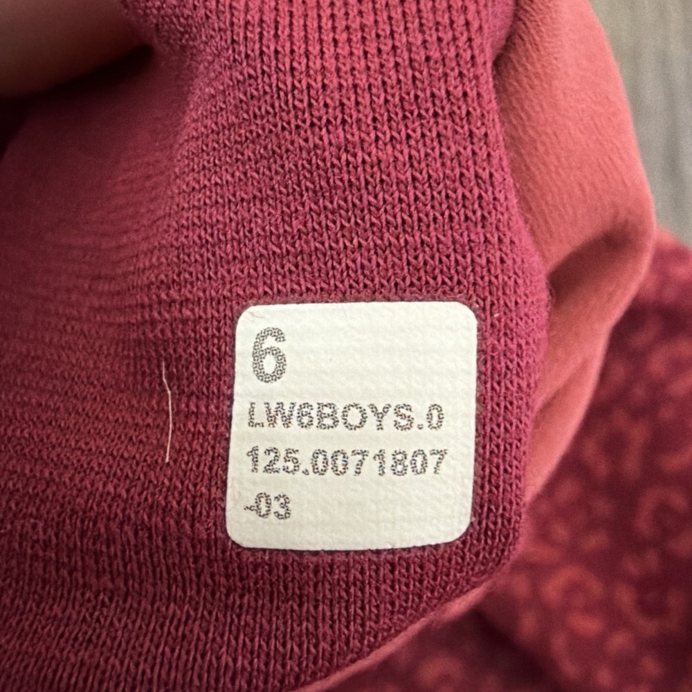 Lululemon Align Legging Pant 23" Leopard Daisy Desert Red Magenta Smoke Size 6 - Picture 6 of 6